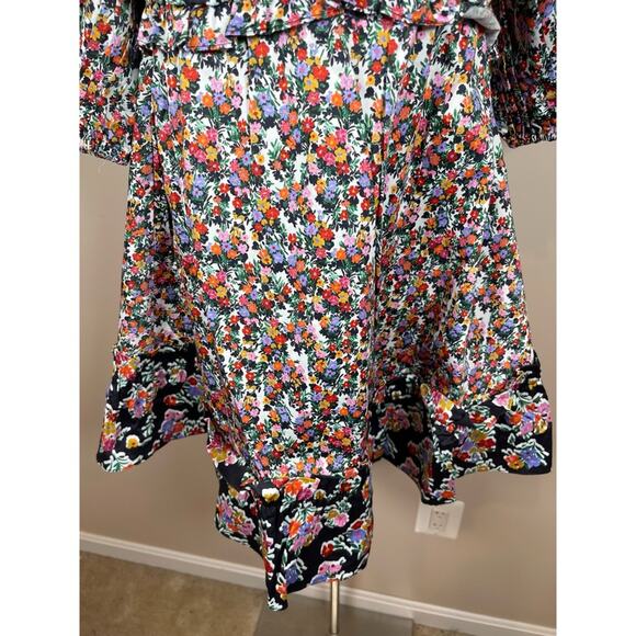 FOR LOVE & LEMONS Hudson Floral Puff Sleeve Mini Dress Size XS - Picture 5 of 8